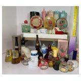Large Lot Vintage Toiletry Vanity Items Powders Tins