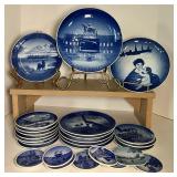Royal Copenhagen Plates Large Lot of 26