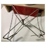 Vintage Camping Lot, Binoculars, Fishing Stool, Cookware