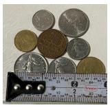 French Currency 8 PC Lot