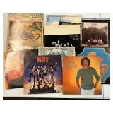 Vintage Record Albums Lot of 13 Kiss, Chicago, Heat