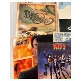 Vintage Record Albums Lot of 13 Kiss, Chicago, Heat