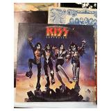 Vintage Record Albums Lot of 13 Kiss, Chicago, Heat