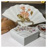 Vintage Asian Decor Water Carrier Planter, Wall Pockets, Trinkets