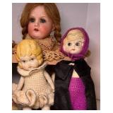 Antique Bisque and Porcelain Dolls