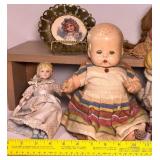 Antique Bisque and Porcelain Dolls