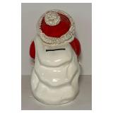 Vintage Spaghetti Trim Santa Claus Bank 1950