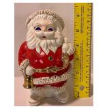 Vintage Spaghetti Trim Santa Claus Bank 1950