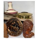 Native American Decor and Hazel Atlas Pheasant Pitcher Betty Selby Indian Pottery