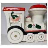 Vintage Santa Claus/Elf Train Bank and Caroler