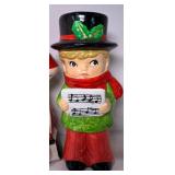 Vintage Santa Claus/Elf Train Bank and Caroler