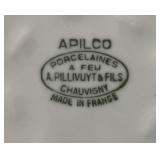 Lot of Copper Molds and APIL CO France Porcelain Dish