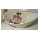 Red Wing Pottery "Red Wing Rose" Pattern Pitcher and Bowl