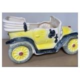 Vintage Dachshund Four Piece Snack Set Dish, Car Planter Murano Blown Glass Basket