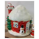 Vintage Lighted Ceramic Christmas House Vintage Colored Lights