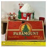 Vintage Lighted Ceramic Christmas House Vintage Colored Lights