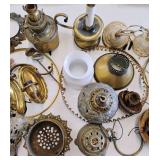 Vintage Antique Lamp Parts