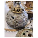 Vintage Antique Lamp Parts