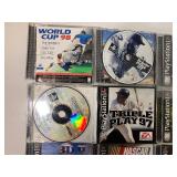 Lot of 9 Playstation Games 1998-99 Nascar, NBA Live 98 and More