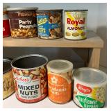 Lot of Vintage Peanut/Nut Tins Containers