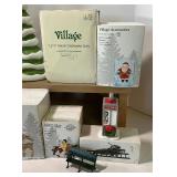 Dept. 56 Accessories Dept 56 LIT DEER YARD DECOR, Ceramic Gingerbread Christmas Tree , Lit Ice Throne