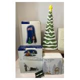 Dept. 56 Accessories Dept 56 LIT DEER YARD DECOR, Ceramic Gingerbread Christmas Tree , Lit Ice Throne