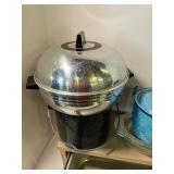 Vintage Kitchen Pots Pans Enamelware Graniteware Egg Beater Starburst Loaf Pan