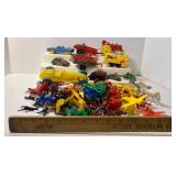 Auburn Rubber Co. Convertible Cadillac Batman, Tractor, Mixed Vintage Toy Lot