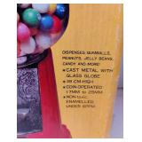 Miniature Cast Iron Gumball Machine and Kelloggs Cereal Bowls