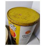 Red Dot Potato Chip Tin and Sturgeon Bay Cherries Tin Vintage