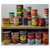 Lot of Vintage Unopened, Empty Grocery Canned Goods