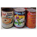 Lot of Vintage Unopened, Empty Grocery Canned Goods