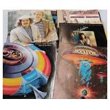 Vintage Record Albums Michael Jackson, Boston, Hall and Oates