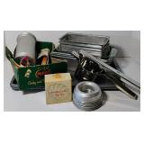 Vintage Kitchen Lot Molds, Cookie Press, Bread Pans