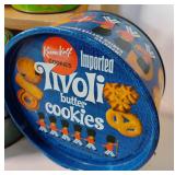 Vintage Snack Tin Lot Cookies, Cracker Jack, Popcorn, Schwans Ice Cream