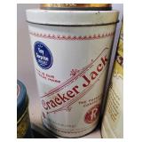 Vintage Snack Tin Lot Cookies, Cracker Jack, Popcorn, Schwans Ice Cream