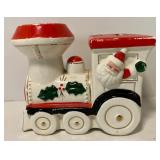 Vintage Santa Claus/Elf Train Bank and Caroler