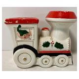Vintage Santa Claus/Elf Train Bank and Caroler