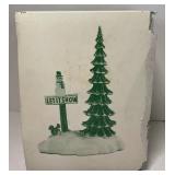 Dept. 56 Accessories Dept 56 LIT DEER YARD DECOR, Ceramic Gingerbread Christmas Tree , Lit Ice Throne