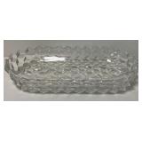 Clear American Glass Fostoria Pitcher, Cream and Sugar