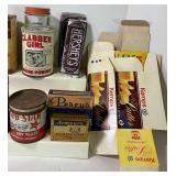 Lot of Vintage Baking Advertising Tins Containers