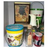 Vintage Breakfast Tin Bottles Containers Donald Duck Florida Grapefruit Juice Shedd