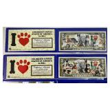 Lot of 4 United States $2 Two Dollar Bank Notes