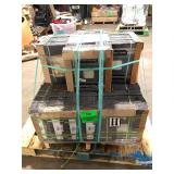 28 Boxes of TrafficMaster Baja Gray 12 in. x 12 in. Matte Ceramic Floor and Wall Tile (15 sq. ft. /Case) Customer Returns See Pictures