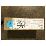 Home Decorators Collection Kensgrove II 60 in. Smart Indoor/Outdoor Matte Black Ceiling Fan with Remote Included Powered by Hubspace  Customer Returns See Pictures