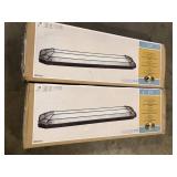 Lot of Hampton Bay Saguro Linear Decorative Fluorescent Flush Mount Russet Finish Customer Returns See Pictures