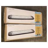 Lot of Hampton Bay Saguro Linear Decorative Fluorescent Flush Mount Russet Finish Customer Returns See Pictures
