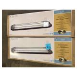 Lot of Hampton Bay Saguro Linear Decorative Fluorescent Flush Mount Russet Finish Customer Returns See Pictures