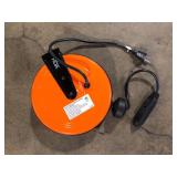 HDX 30 ft. 16/3 Retractable Cord Reel with 3 Grounded Outlets in Orange  Customer Returns See Pictures