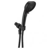 Delta 7-Spray Patterns 1.75 GPM 4.19 in. Wall Mount Handheld Shower Head in Matte Black Customer Returns See Pictures